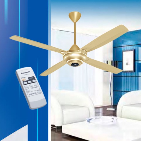 Quạt trần 4 cánh F-56MZG Panasonic có điều khiển.