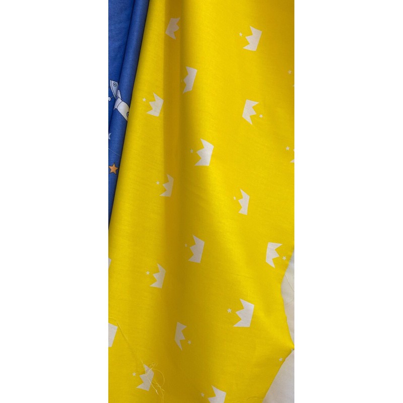 Vải thô mặt lụa vương miện