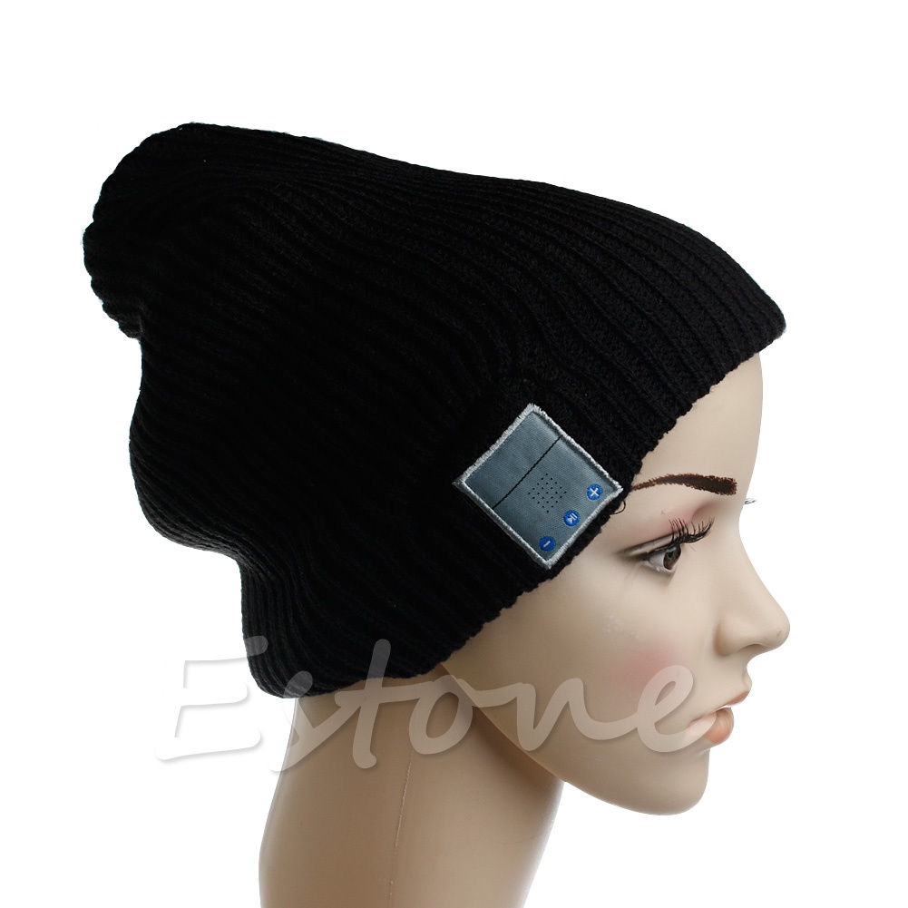 Mũ Beanie Mềm Mại Kết Nối Bluetooth Không Dây Cho Tai Nghe Thông Minh
