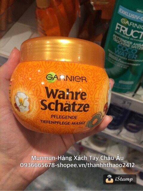 Kem ủ tóc siêu mượt Garnier Wahre Schatze