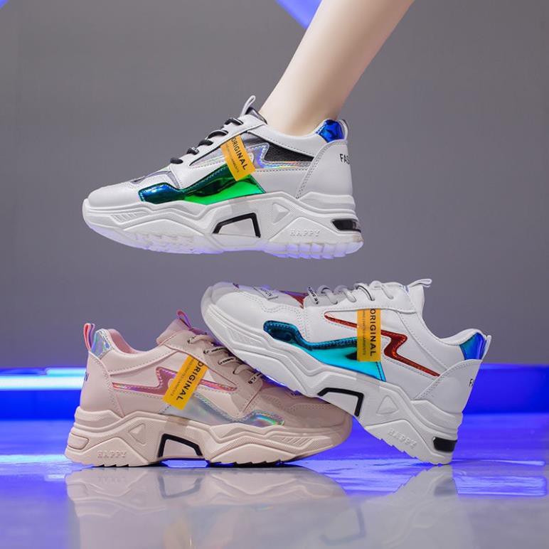 Giày Thể Thao Màu Trắng Thoáng Khí Năng Động Thời Trang Cho Nữ