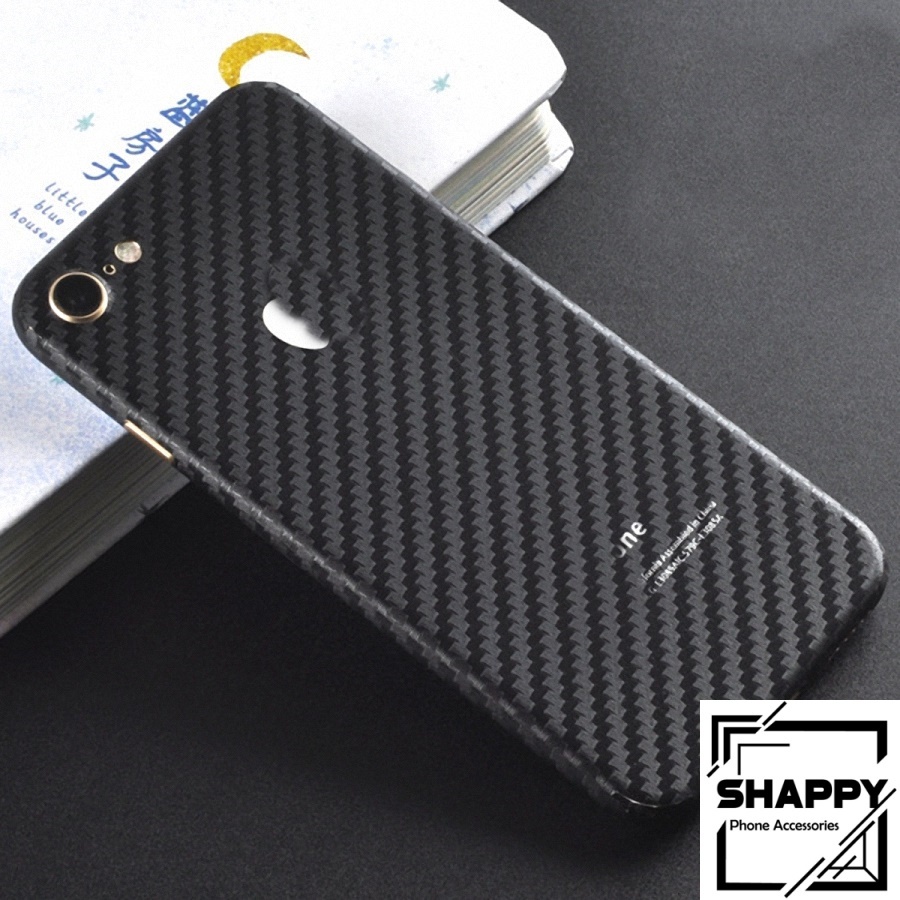 Skin Dán Cacbon Trắng Đen Full Viền IPhone 6/6S/6Plus/6SPlus/7/7Plus [Shappy Shop]