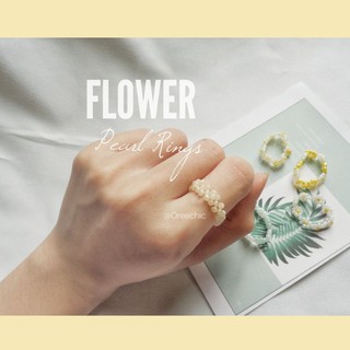 [Ảnh thật ] Nhẫn cườm daisy hoa cúc