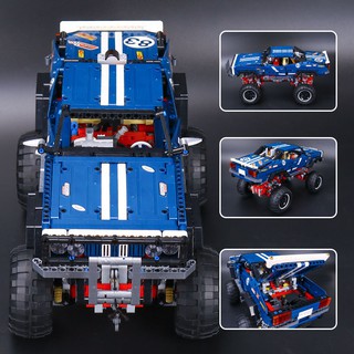 Đồ Chơi Xếp Hình 20011 Xe Leo Núi Trucks Monster Có Điều Khiển 1605 Mảnh