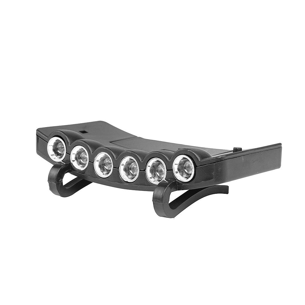 Đèn Led 5 Bóng Dạng Kẹp An Toàn Ban Đêm Gắn Mũ / Vành Nón Cho Hoạt Động Cắm Trại / Săn Bắn Ngoài Trời