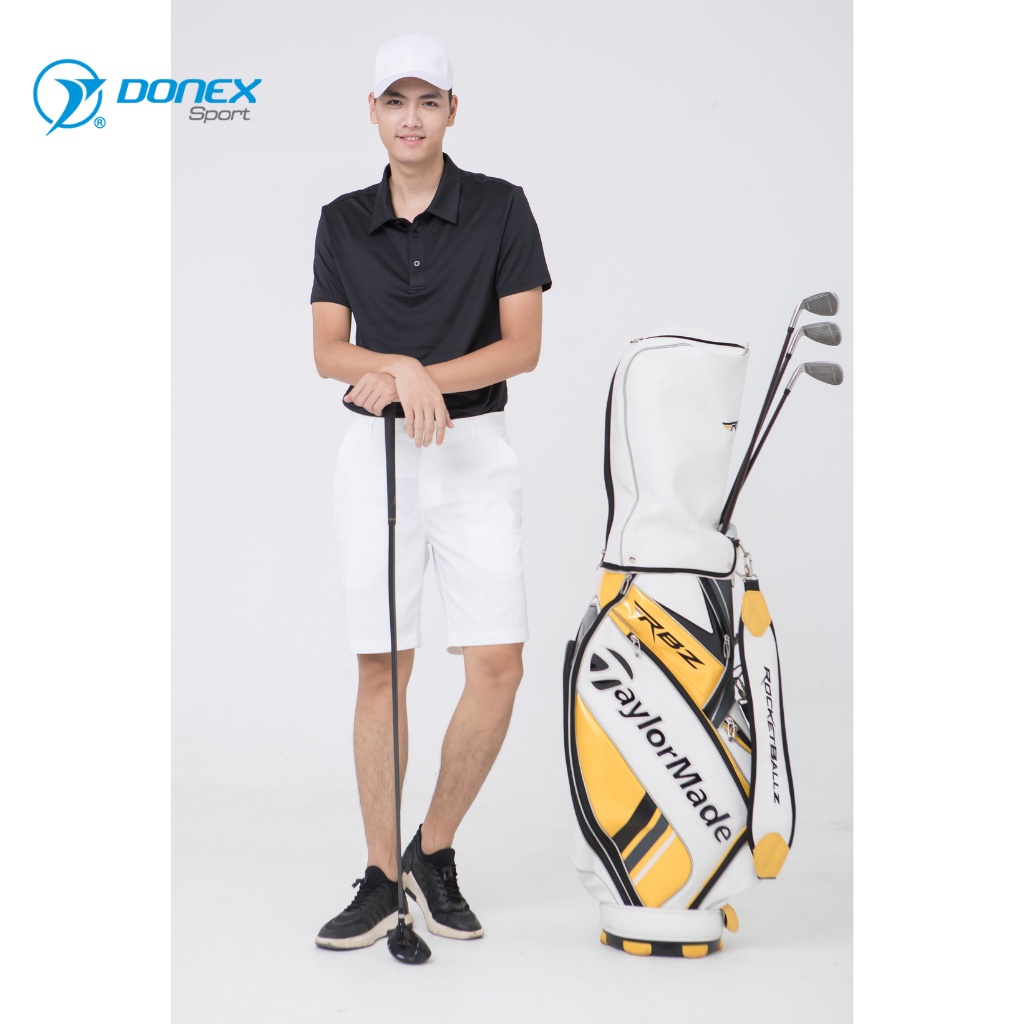 Áo Thể Thao Nam Golf DONEXPRO Form Classic, Chất Vải Poly Cá Sấu Mát Mẻ, Không Bết Bí MC-9012