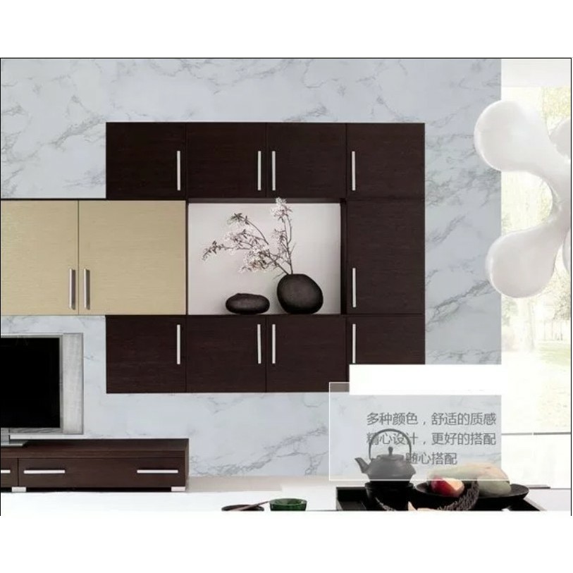Cuốn 10 mét giấy dán tường giả đá hoa cương khổ rộng 45cm và có keo dán sẵn