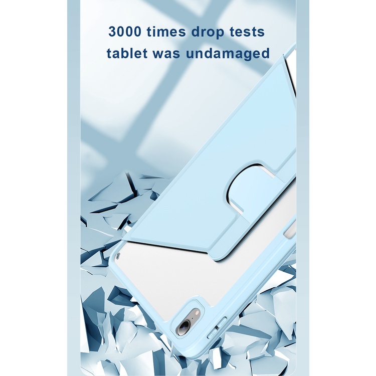 360°Bao Da Máy Tính Bảng Nắp Lật Thông Minh Cho iPad Air 5 2022 10.9 Air 4 3 2 1 Pro 11 2021 10.5 9.7 6th 5th 10.2 9th 8th 7th Mini 6 Giá Đỡ