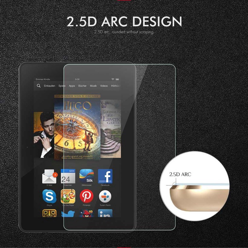 Kính Cường Lực McCollum Cho Máy Tính Bảng Amazon Fire Hd 10 2017 Trong Suốt Bảo Vệ Màn Hình