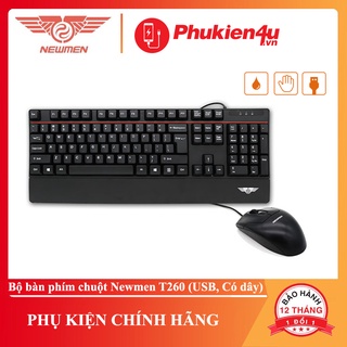 Combo Bàn phím chuột Newmen T260 có dây - Hàng chính hãng