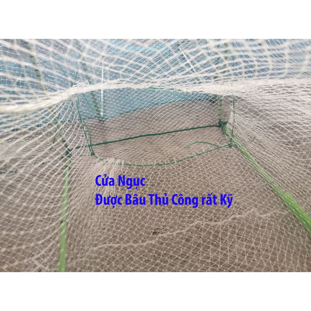Lồng lưới bát quái chã 29 cừa ngục mắt lưới 1 cm dài 8m 9m chuyên đánh bắt cá tôm lươn trạch LDC-9