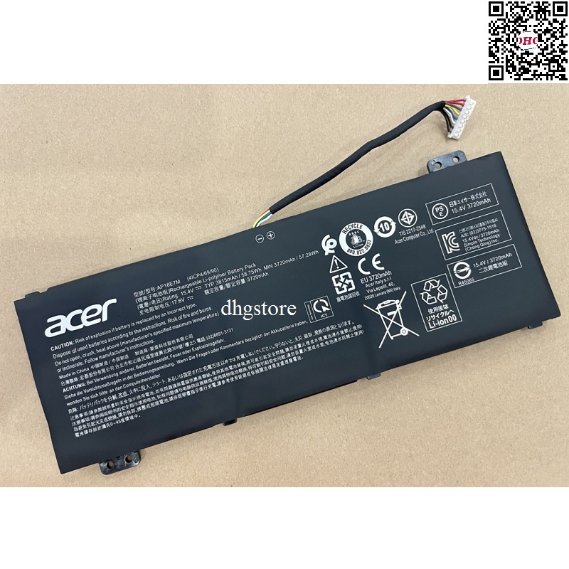Pin laptop Acer Helios 300 PH315-52 PH315-53 PH317-53 Triton 300 PT315-51,ConceptD 5 Pro CN515-71 CN515-71P, AP18E7M