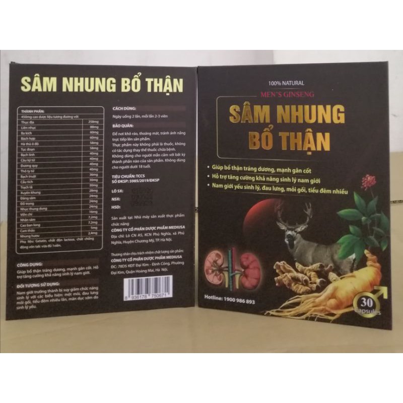 Sâm nhung bổ thận - tăng cường khả năng sinh lý nam giới