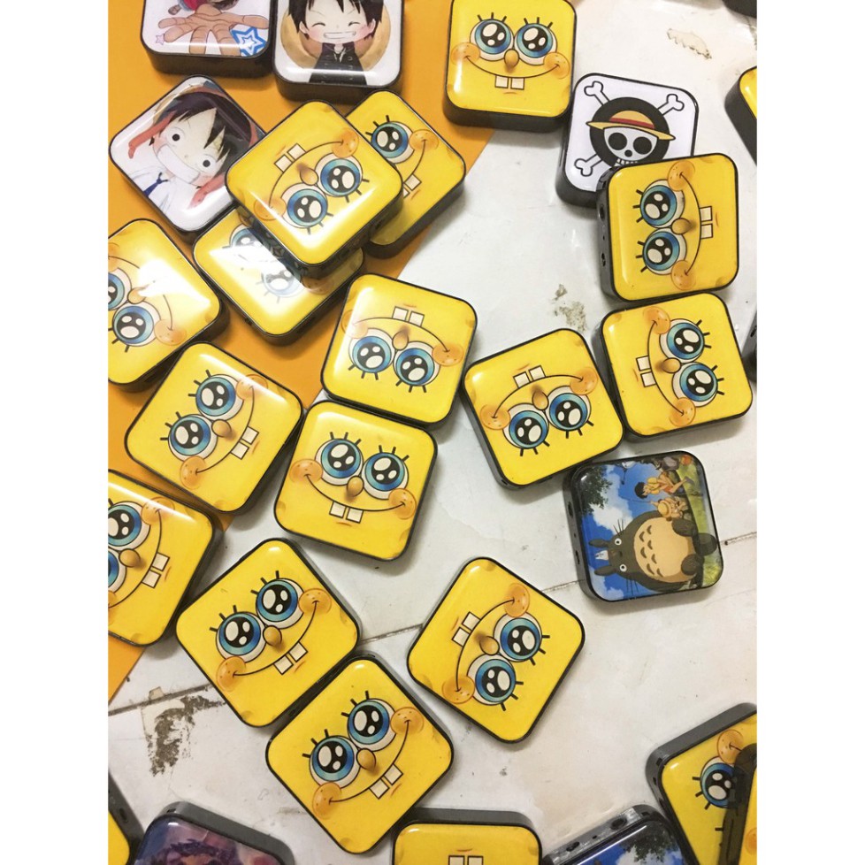 Máy nghe nhạc hình SpongeBob RĂNG dễ thương mp3 hỗ trợ thẻ nhớ 8gb sd tf + tai nghe chất lượng cao