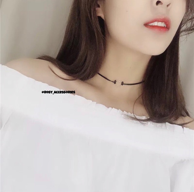 ROSY - CHOKER DA PHỐI MẶT TRÒN MINI (ẢNH THẬT Ở CUỐI!!!!)