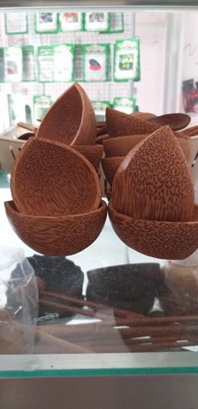BỘ 4 CHÉN CHẤM GỖ DỪA