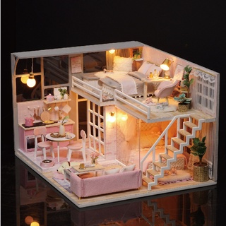 Mô hình lắp ráp nhà búp bê diy - girlish dream l-025