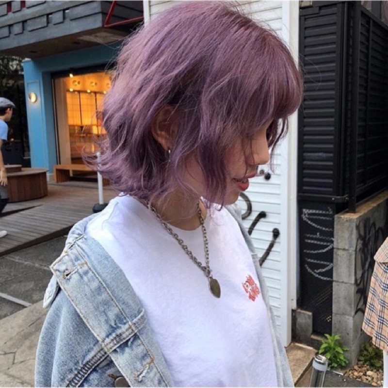 Thuốc nhuộm tóc màu hồng tím,hồng pastel(hồng đào,hồng khói),tím khoai môn,hồng tím đậm(tặng trợ dưỡng,găng tay)phải tẩy | BigBuy360 - bigbuy360.vn