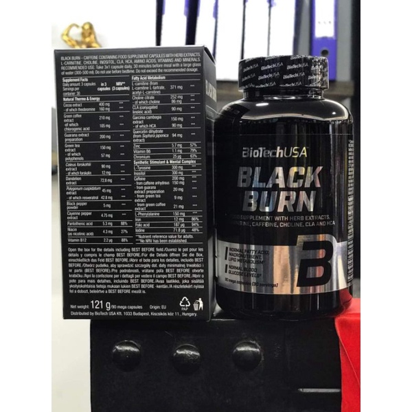BiotechUSA Black Burn Viên Uống Đốt Mỡ Hộp 90 Viên