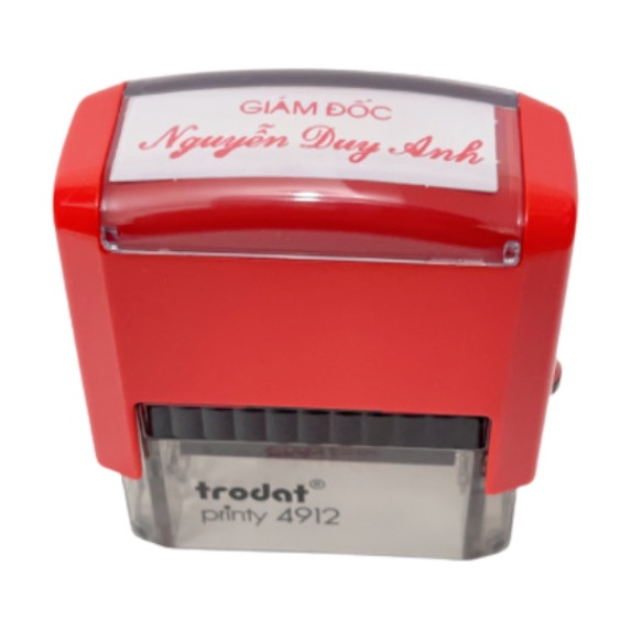 Khắc dấu chức danh kích thước 18x47mm