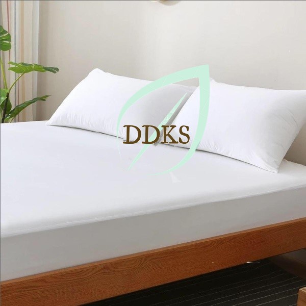 Ga giường khách sạn 5* cao cấp vải cotton cvc trắng trơn đủ size [ Nệm cao từ 5cm - 30cm ] | BigBuy360 - bigbuy360.vn