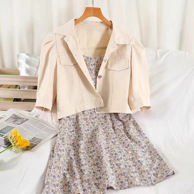 Đầm Hai Dây Dáng Chữ A In Họa Tiết Hoa Phong Cách Pháp Thời Trang Mùa Hè Hàng Mới 2022 Dành Cho Bạn Nữ