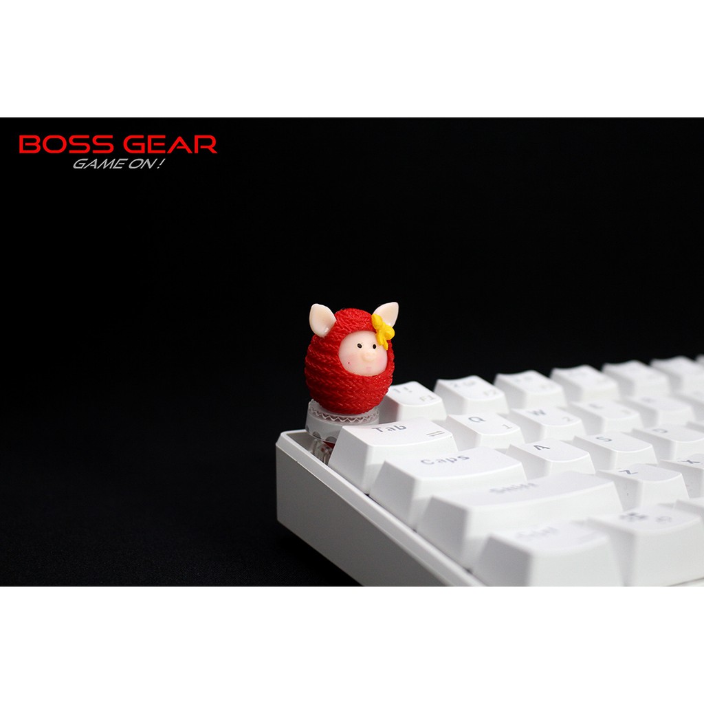 Keycap lẻ hình Heo con mặc áo len siêu dễ thương( Keycap Artisan )