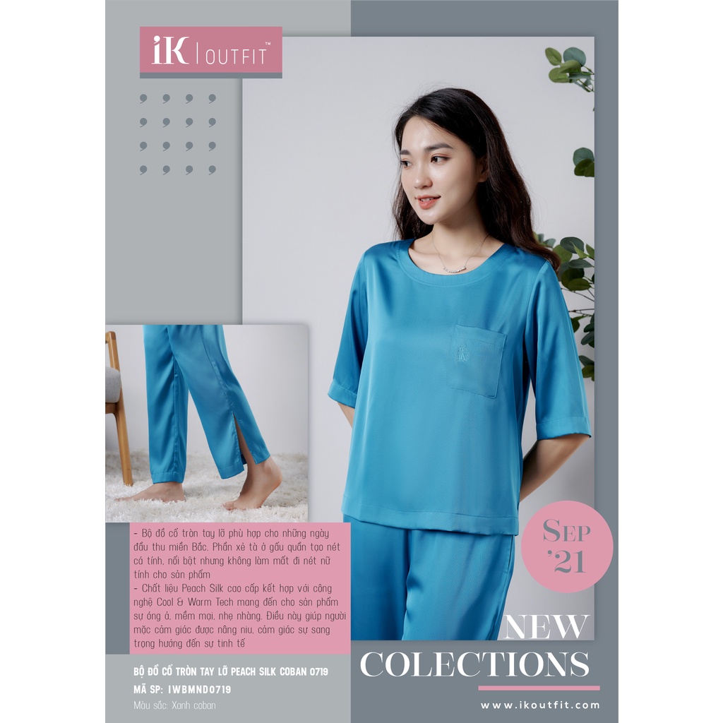 [CHÍNH HÃNG] Bộ trung niên chất lụa cao cấp IK Pourfemme - SET tay lỡ quần dài cho mẹ siêu đẹp, sang, thoải máí | BigBuy360 - bigbuy360.vn