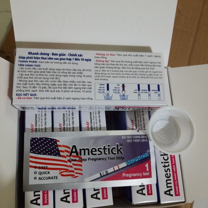 Que thử thai Amestick công nghệ Mỹ - test thử thai nhanh, đơn giản , chính xác