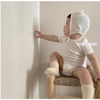 Set Bodysuit kèm mũ gấu Hàn Quốc