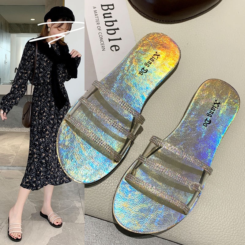 Women's slippers fashion sandals Korean version net red ins versatile casual women's shoes women's sandals flat shoes