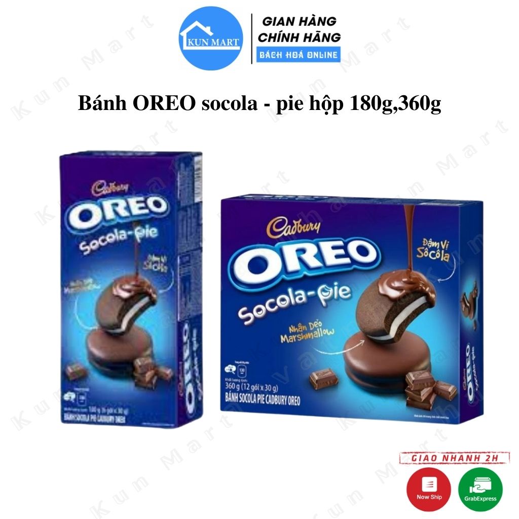 Bánh quy  Bánh OREO socola - pie hộp 360g