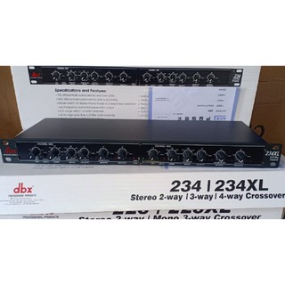 Phân tần Crossover dbx 234xl, phân tần 2-3 ways stereo