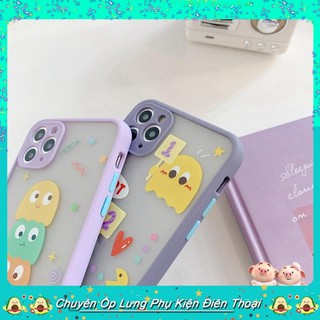 Ốp iphone [FREESHIP] Ốp lưng viền nhám pacman start (Full Dòng Máy iphone)