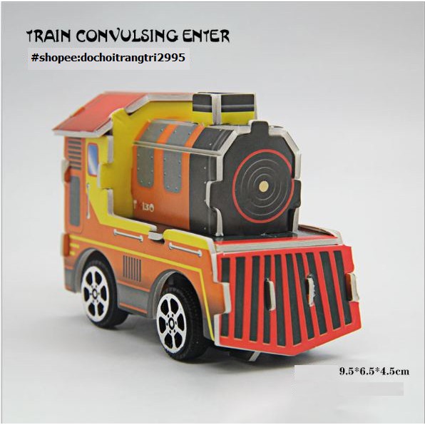 Mô hình 3D tự ráp các loại xe công trình