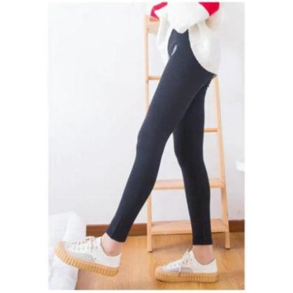 Quần Legging Nữ Lót Lông Sữa Hàng Cao Cấp Freesize Phong Cách Hàn Quốc 009