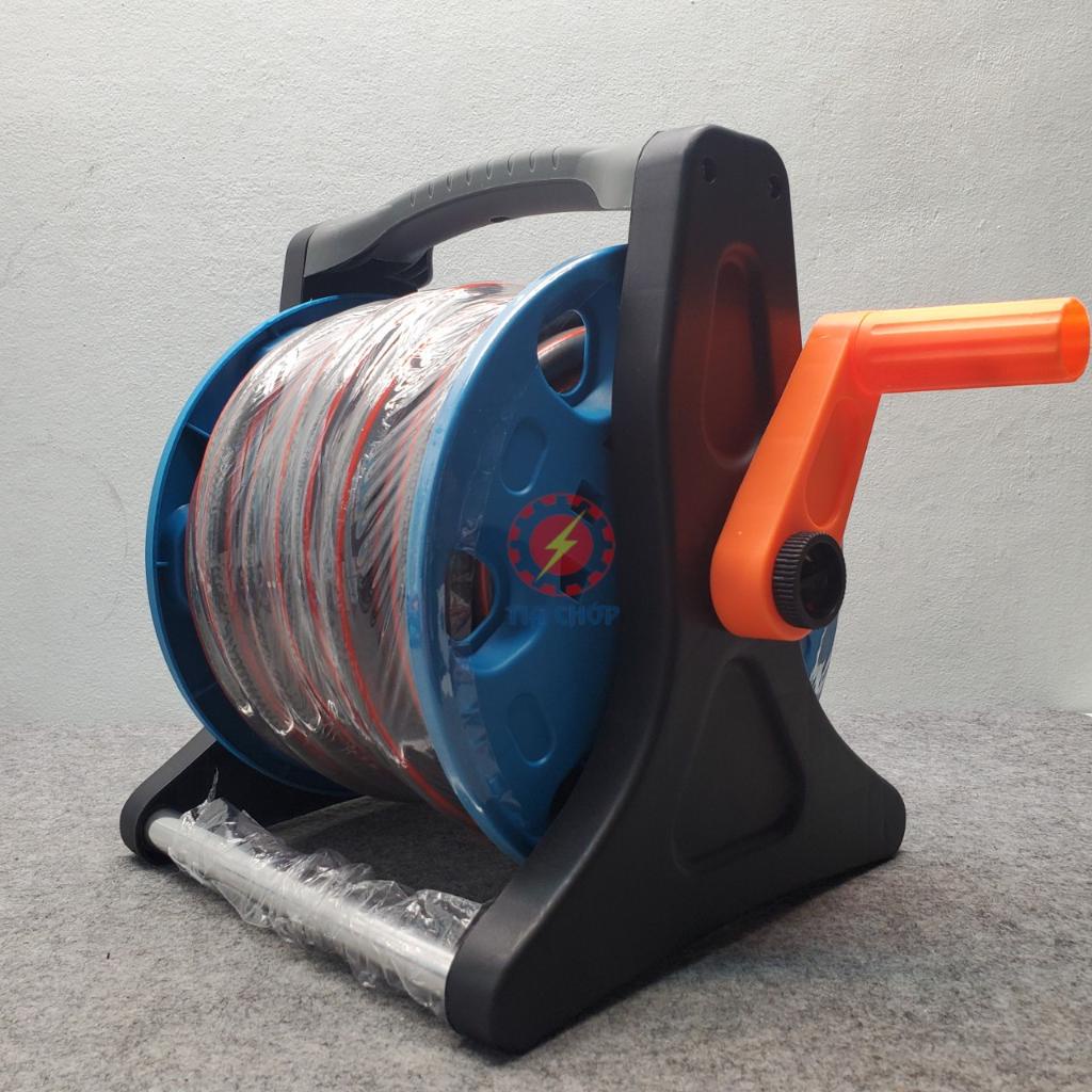 Bộ vòi tưới cây rửa xe Lionking 10-30 mét. Ống nước kết cấu 3 lớp, vòi phun nhựa 5 kiểu phun. Bao gồm rulo cuộn ống