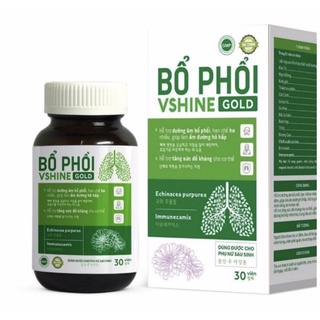 Viên uống bổ phổi Vshine Gold_ Hỗ trợ bổ phổi cho người có chức năng phổi yếu ,đang bị covid,hậu covid