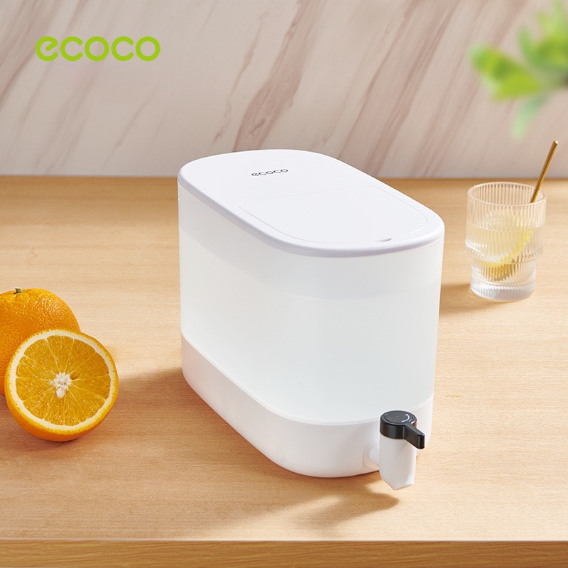 Bình nước tủ lạnh ECOCO 4L có vòi chịu nhiệt độ cao, đựng nước ép, trái cây cao cấp tiện dụng 2212