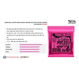 Bộ dây đàn guitar điện Ernie Ball Electric Guitar Nikel Wound string set