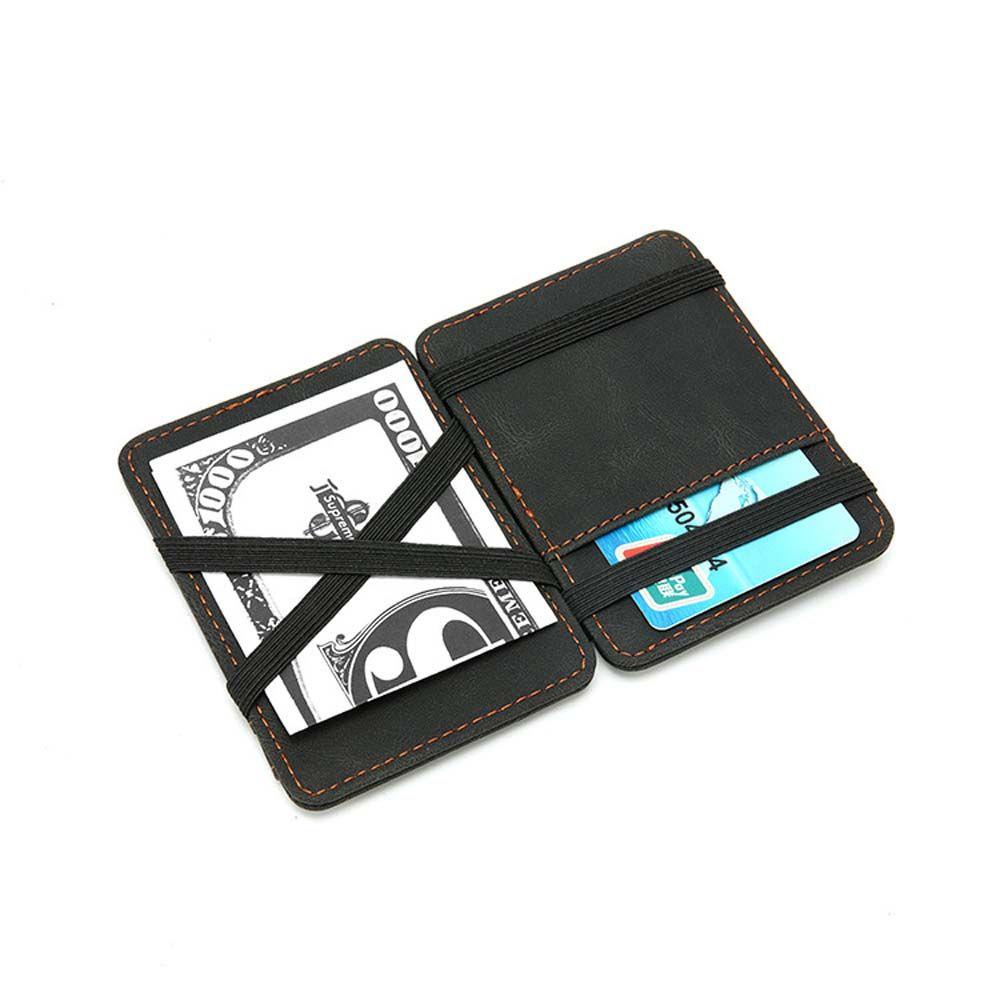 Ví Da PU Đựng Thẻ Cao Cấp Sáng Tạo Kèm Kẹp Tiền Tiện Dụng