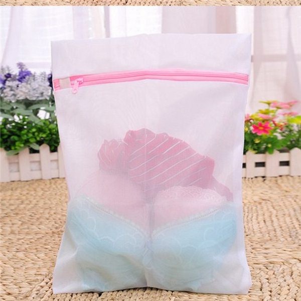 Túi lưới giặt đựng đồ quần áo trong máy giặt khóa kéo chống dãn quần áo nam nữ