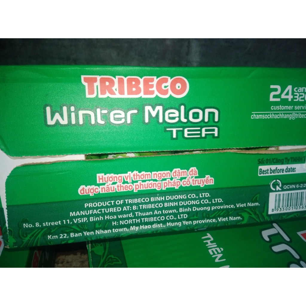 Thùng 24 lon 320ml trà bí đao Tribeco