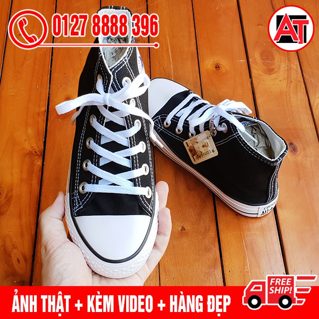 ⚡ [SALE OFF] Giày Thể Thao CV Classic Màu Đen, Trắng, Đỏ, Đen Full Cổ Cao | BigBuy360 - bigbuy360.vn