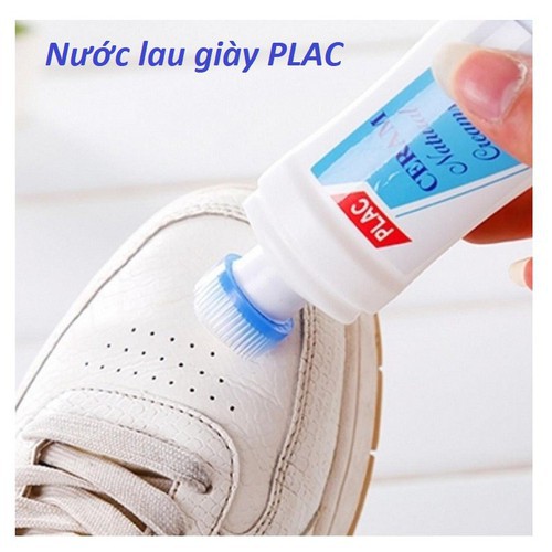 Chai vệ sinh lau Giày và Túi Plac Cream 100ml có đầu chổi