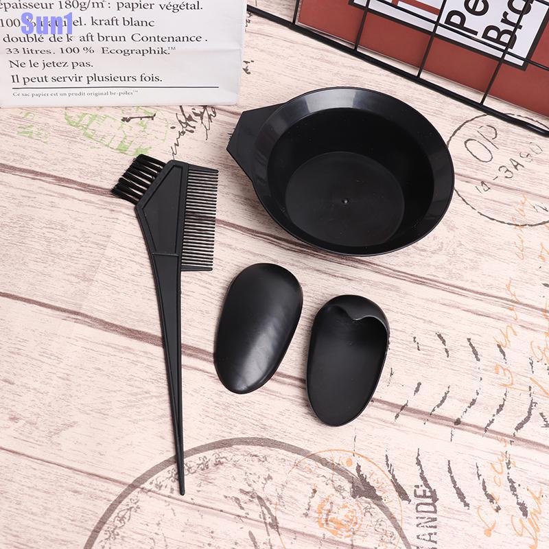 (Hàng Mới Về) Bộ 3 Dụng Cụ Nhuộm Tóc Bằng Nhựa Tiện Lợi