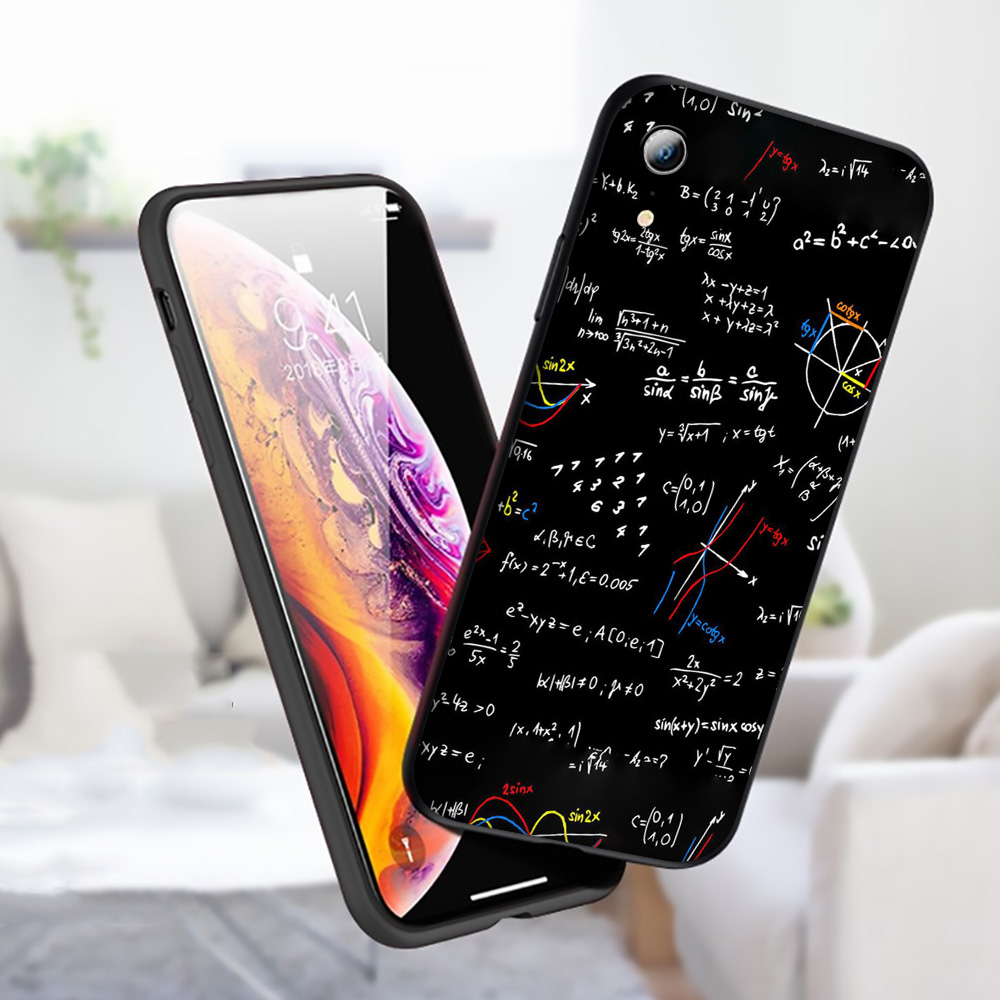 Ốp điện thoại silicon mềm hình công thức toán học VC32 cho iPhone 12 Mini 11 Pro XS Max XR X XS