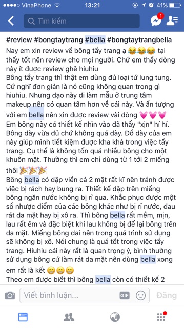 Bông tẩy trang Bella 100m / 120m | BigBuy360 - bigbuy360.vn