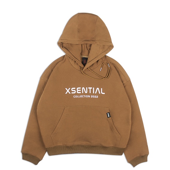 Áo Khoác Hoodie Nam Nữ Form Rộng Vải Nỉ Màu Nâu Essential by Local Brand Xfire Unisex