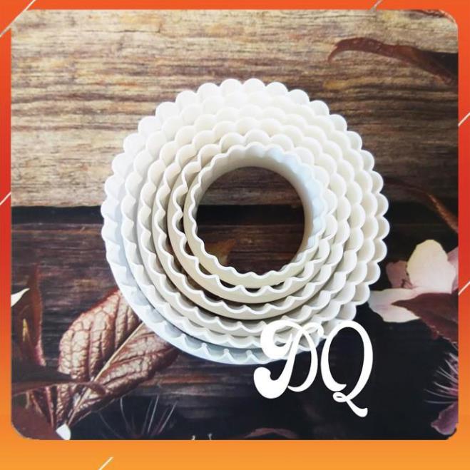 Bộ làm bánh Pateso nhựa trắng - Bộ 6 cái